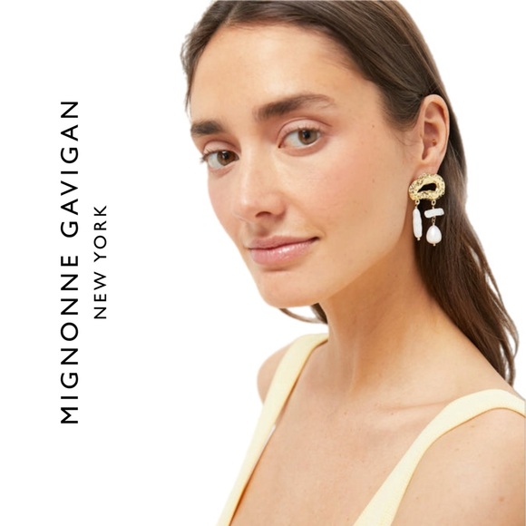 Mignonne Gavigan Silvia Pearl Earrings - Picture 1 of 12